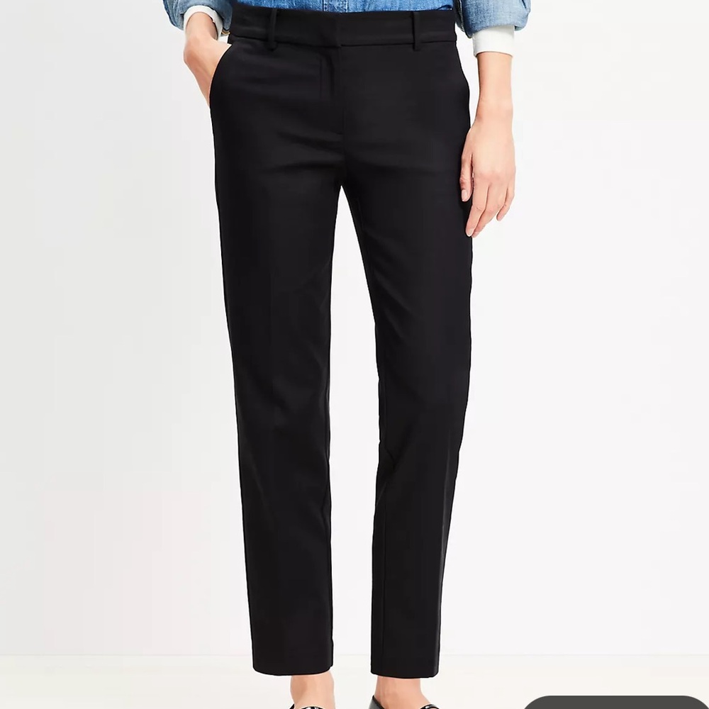 Petite Riviera Slim Pants in Doubleweave